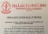Edital de Convocação, São Luís Futebol Clube…