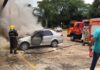 São Luís: Carro de passeio pega fogo em estacionamento de Clínica…