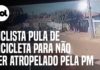 PMs filmados em viatura que passou por cima de bicicleta e quase atingiu ciclista são afastados das ruas…