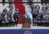 Milei recebe faixa e faz primeiro discurso como presidente da Argentina