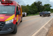 Acidente envolvendo dois carros na GO-237 deixa vítima em estado grave