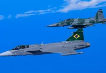 Base de Anápolis coloca caças F-39 Gripen em alerta para proteger Brasília
